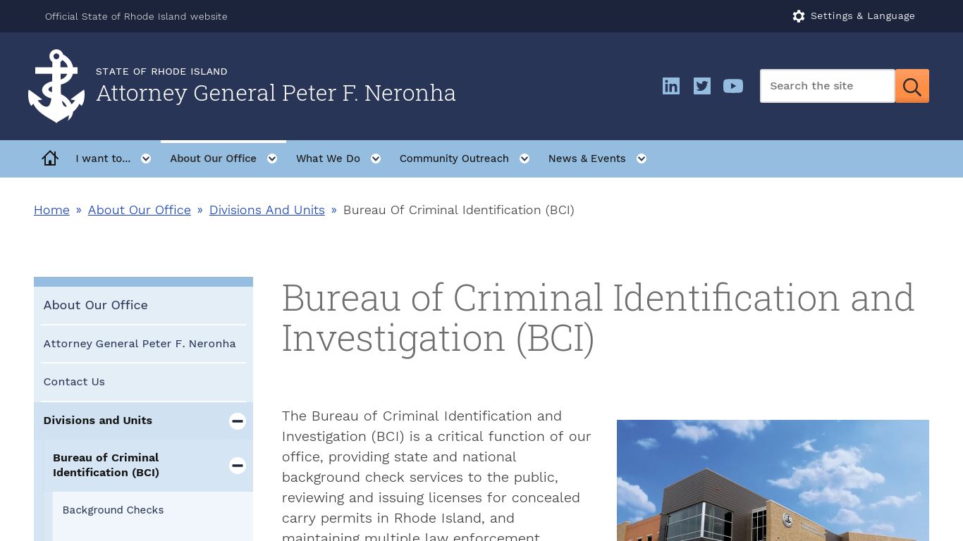 Bureau of Criminal Identification and Investigation (BCI)